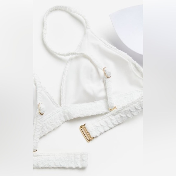 H & M Triangle Bikini Swim Top Size 4 - Picture 3 of 8